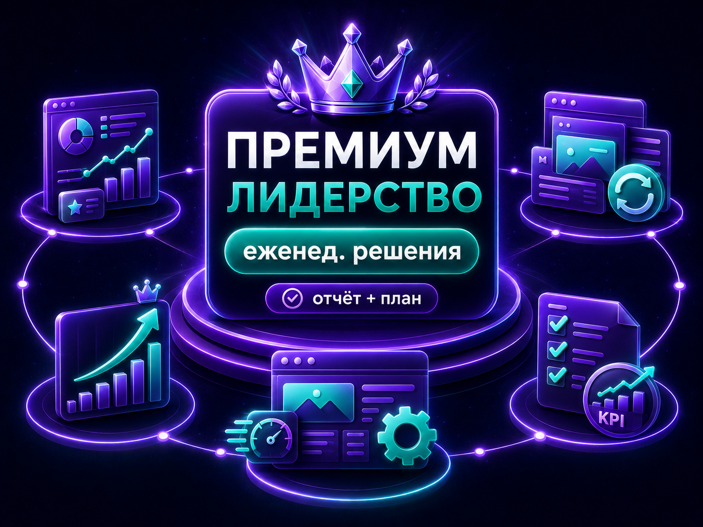 Иллюстрация тарифа «Премиум: Лидерство»