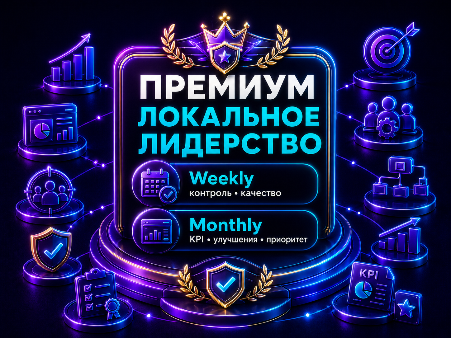 Иллюстрация тарифа «Премиум: Локальное лидерство»