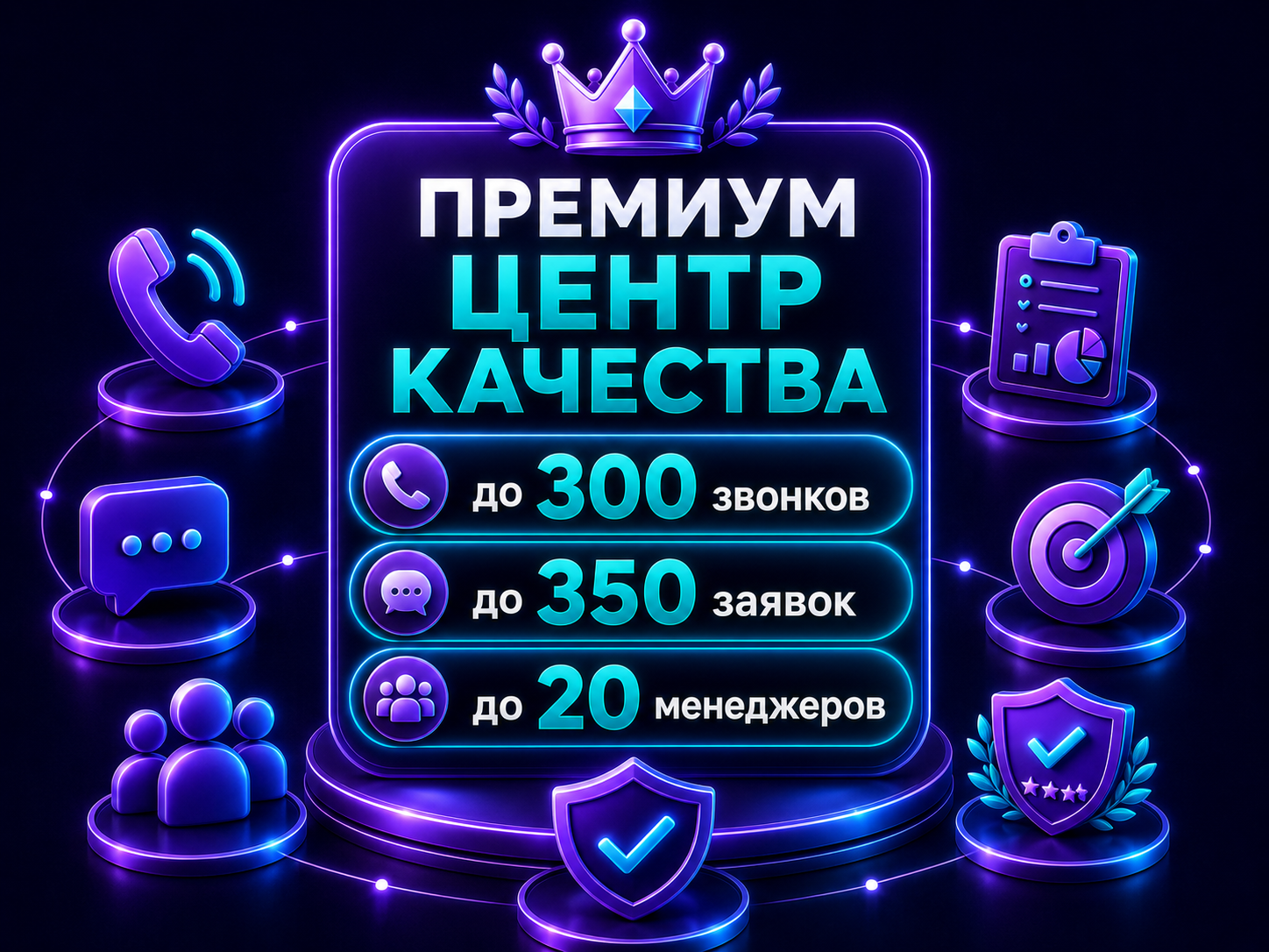 Иллюстрация тарифа «Премиум: Центр качества»