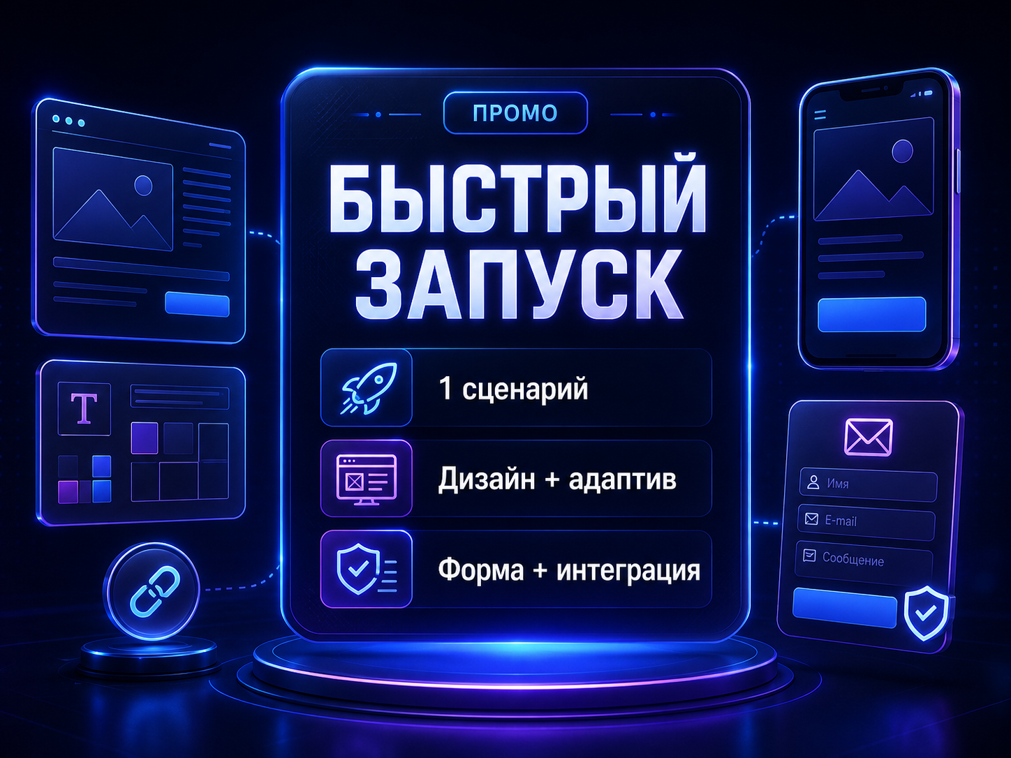 Иллюстрация тарифа Промо: Быстрый запуск