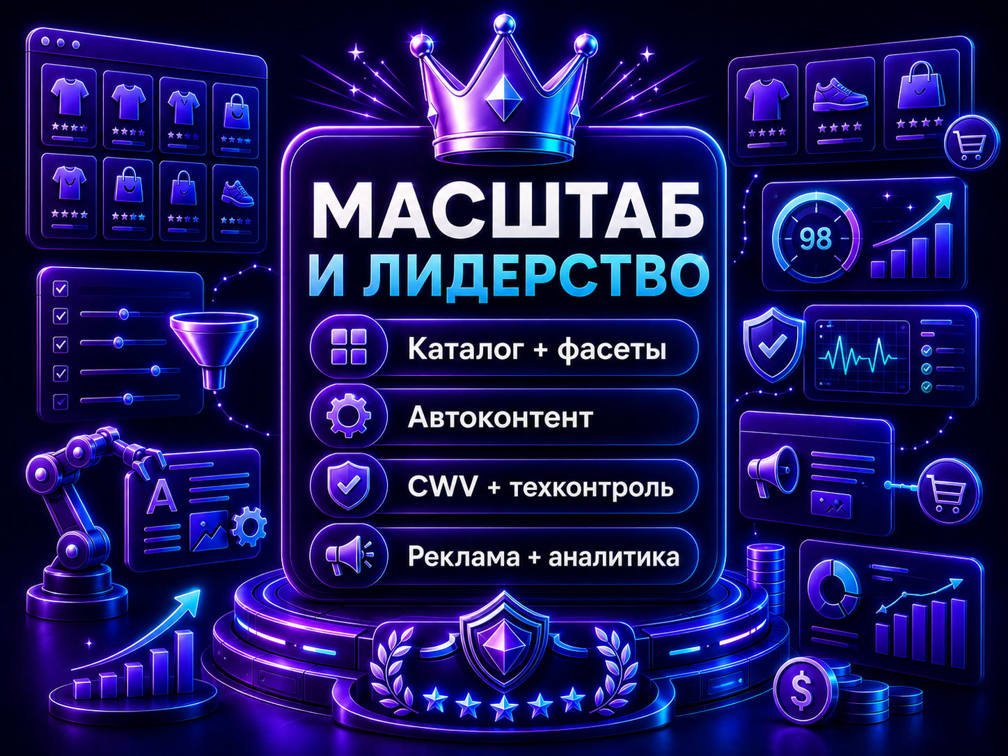 Иллюстрация тарифа «Масштаб и лидерство»