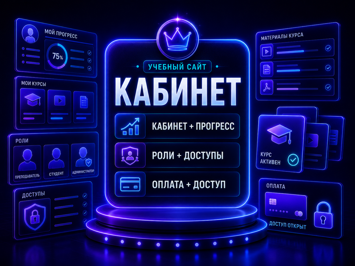 Иллюстрация тарифа Учебный сайт: Кабинет