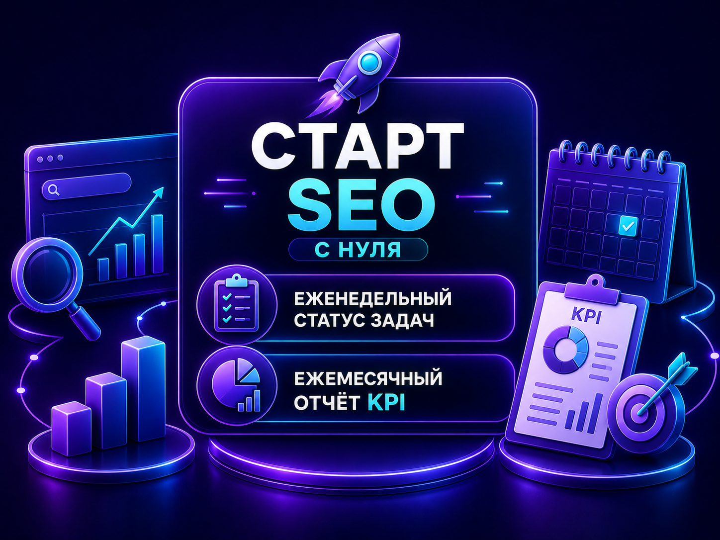 Иллюстрация тарифа «Старт: SEO с нуля»